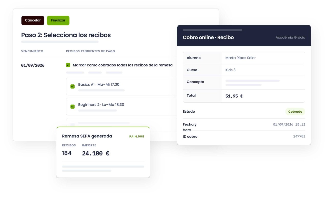 Generación de recibos automáticos con un clic