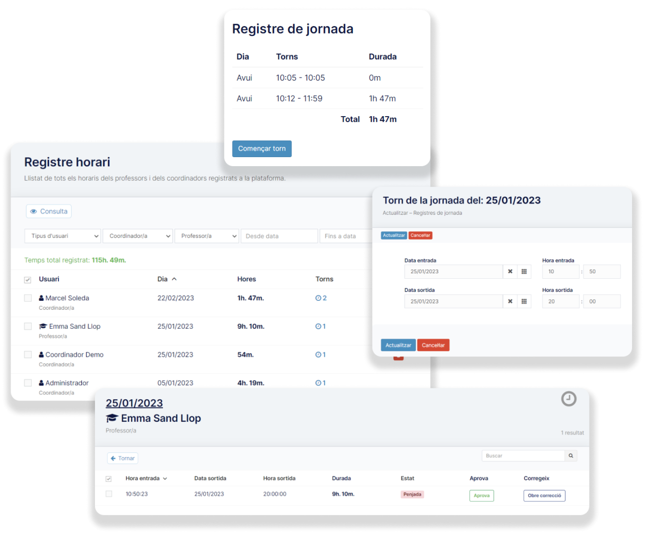 Control horario y registro de jornada