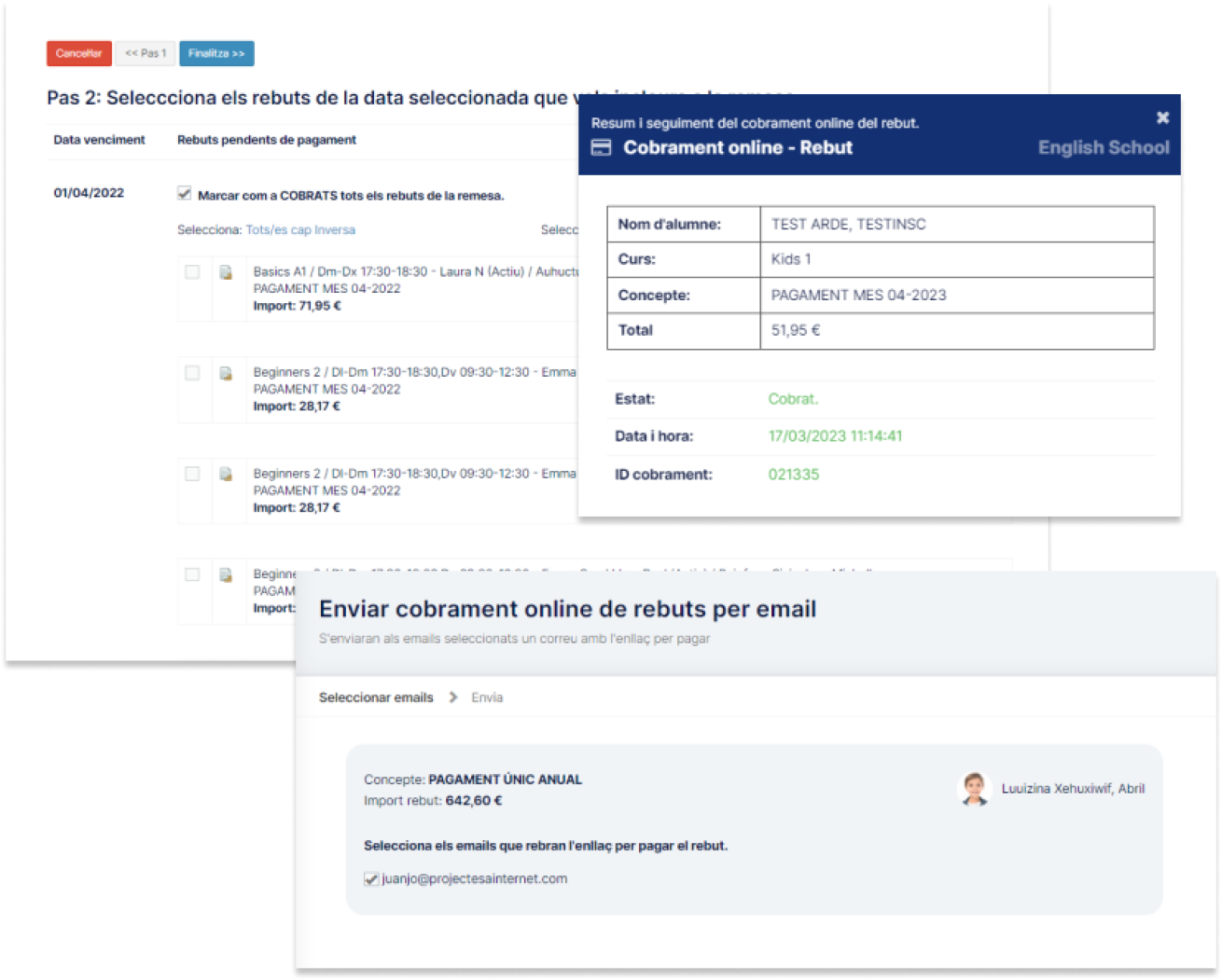 Generació de rebuts automàtics amb un clic